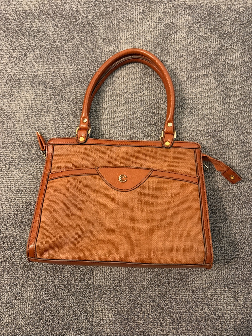 Canvas and Leather Purse